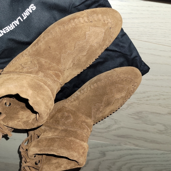 Saint Laurent Nino Frange Bootie Size 35 EU / 5 US - Picture 4 of 6